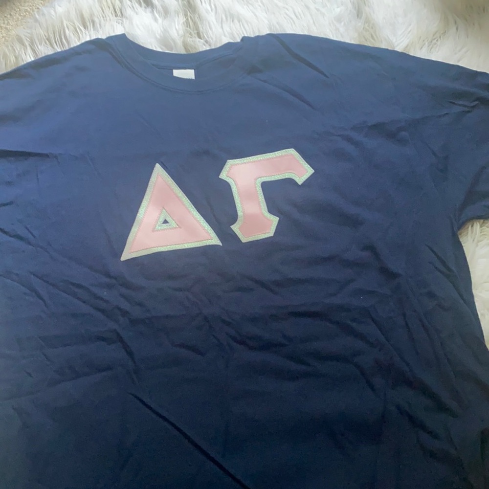Delta gamma sorority embroidered letters